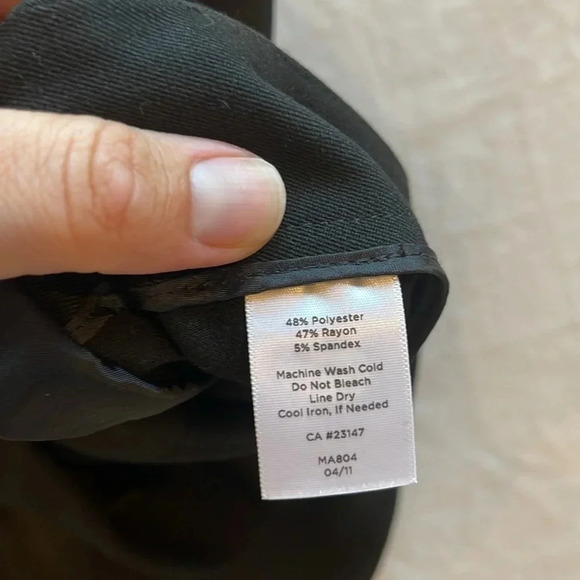 Talbots Heritage Black Wide Leg Career‎ trousers Pants Women’s Plus 14 NWT - Picture 6 of 7